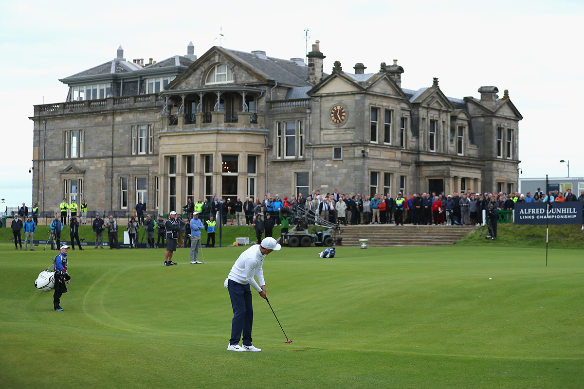 Then and Now... a timeless scene from the Old Course
